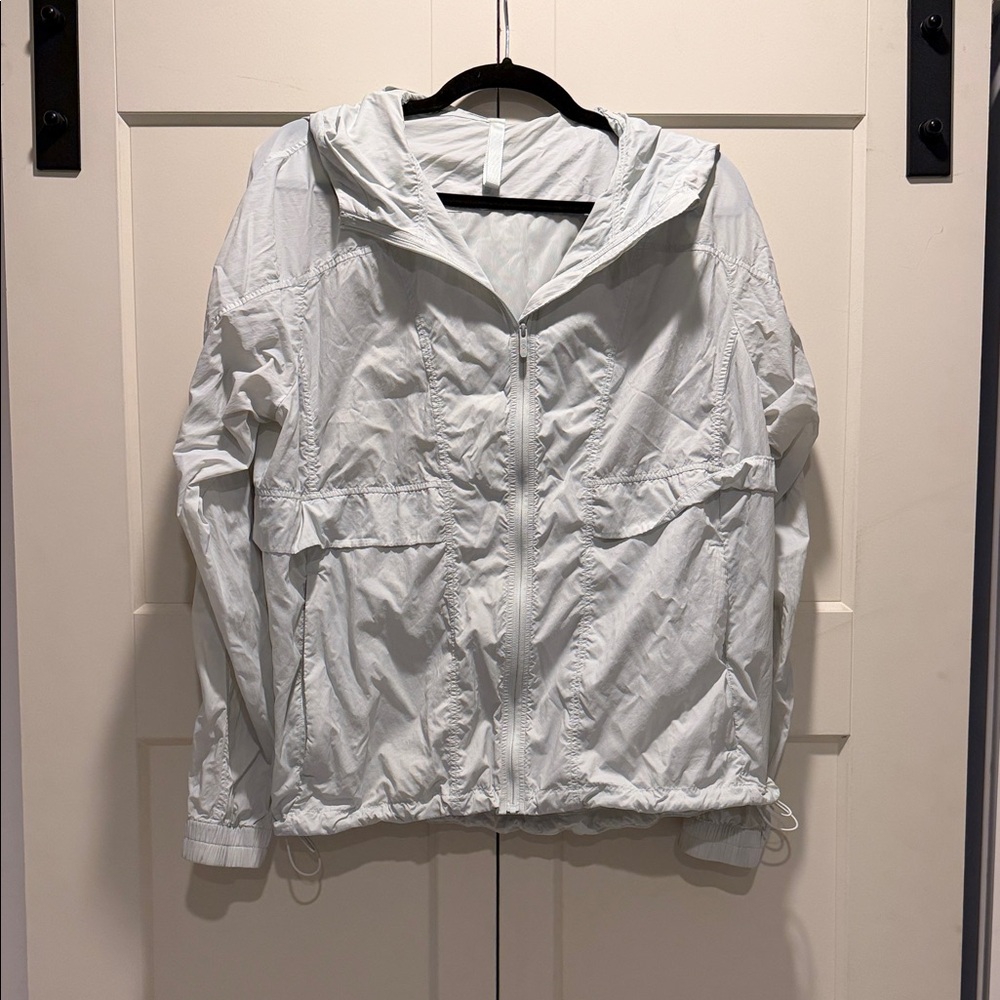 Lightweight Hooded Lululemon Windbreaker Jacket - pale green